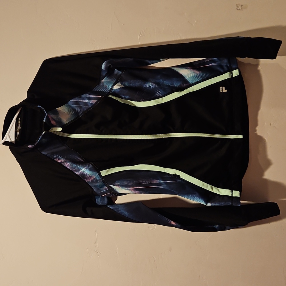 Fila Women's Black and Blue Ski Jacket